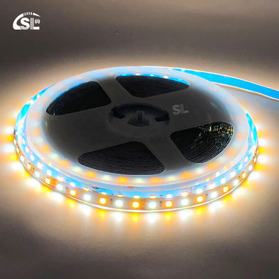 Líneas de luz LED de doble color SMD 2835 120D 8mm 1200-1600LM 2700K-6500K 35Copper Ra70