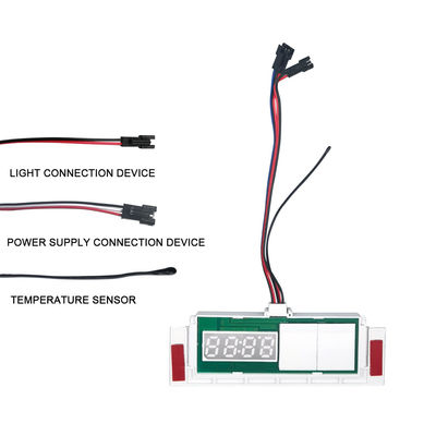 Desempañador de espejos LED con sensor táctil con pantalla de temperatura de tiempo con interruptor de atenuación sin pasos 5A 60W