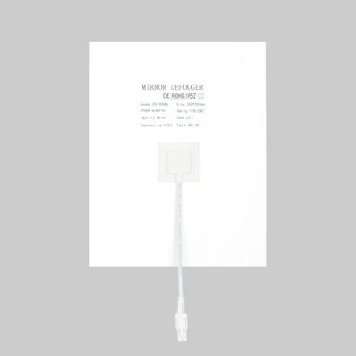 Película antiniebla PET de 200mm*300mm para espejo de baño Forma cuadrada 220-240V Material PET