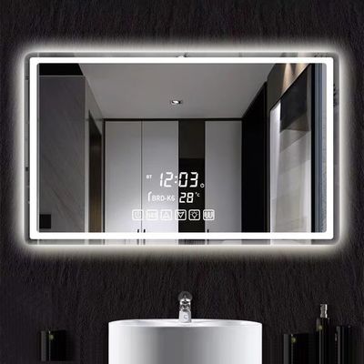 Espejo inteligente moderno con luces de LED de alta luminosidad Iluminadas y desembarazadas