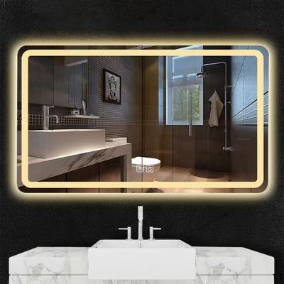 Espejo inteligente moderno con luces de LED de alta luminosidad Iluminadas y desembarazadas