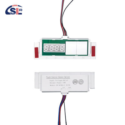 12V 5A 60W conmutadores inductivos delgados Display de temperatura del tiempo Desembarazador de luz LED Espejo sensor táctil conmutador de atenuación sin pasos