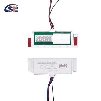 Interruptores inductivos de 60W Desempañador de luz LED con pantalla de temperatura de tiempo Sensor táctil Dimmer sin pasos