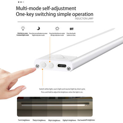 Temperatura de color ajustable sensor de movimiento LED luz para el gabinete de cocina ultra delgado