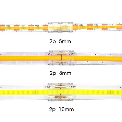 Medición ilimitada de la densidad de LED COB Conectores LED de banda a cable para conexión de 5 8 10 mm