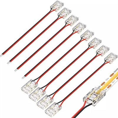 Hotel COB Mini LED Light Strip Conectores de alambre 2 Conexión de 3 pines sin soldadura CCT 5 8 10mm LED Conector de alambre de tira a tira