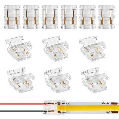 Hotel COB Mini LED Light Strip Conectores de alambre 2 Conexión de 3 pines sin soldadura CCT 5 8 10mm LED Conector de alambre de tira a tira