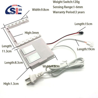 Sensor de atenuación de doble toque Smart LED de 24 W con fuente de alimentación incorporada para control y desnevadura de un solo / tres colores