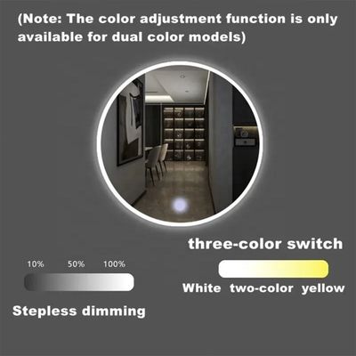 Sensor de atenuación de doble toque Smart LED de 24 W con fuente de alimentación incorporada para control y desnevadura de un solo / tres colores