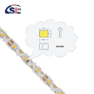 Ahorro de energía 3-LED de banda 12V 24V con CE ROSH 60PCS/M SMD 2835 Flexible luz de cuerda