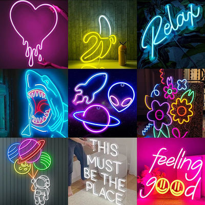 12v/24v/120v/240v LED Neon Strip Cuttable Silicio rosa/azul para luces de Navidad DIY