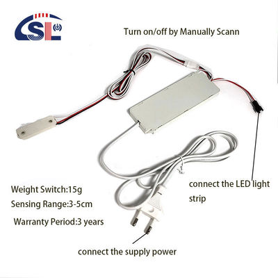 Controle sus luces convenientemente con el interruptor de sensor inteligente de barrido manual DC12V 5A 60W