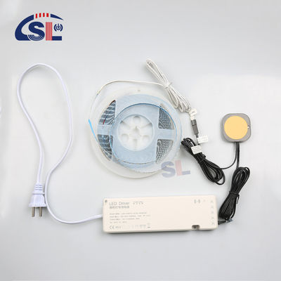 110V 240VAC Interruptor de atenuador táctil de espejo integrado para luz de gabinete LED inteligente de 2,5 cm