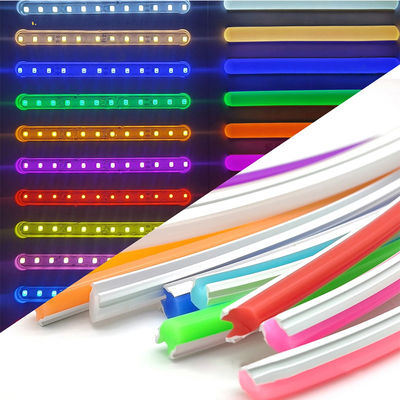 3- ODM/OEM Cuerdas de neón de gel de sílice puro DC12V DC24V IP67 a prueba de agua 120leds/m SMD 2835 Luzes de neón LED para exteriores e interiores