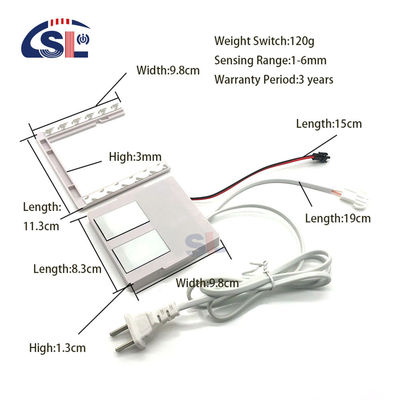 110V 240VAC llaves dobles Baño Iluminación LED de un solo / tres colores