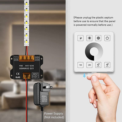 Iluminación LED de control RGB integrada para el nivel de atenuación del salón Sí 12V/24V DC 3A/5A