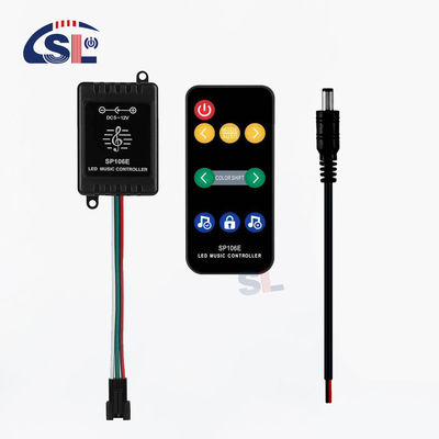 Luzes de banda LED Controlador de música con distancia de control remoto de 10 m y IC de sinfonía