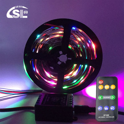 Luzes de banda LED Controlador de música con distancia de control remoto de 10 m y IC de sinfonía