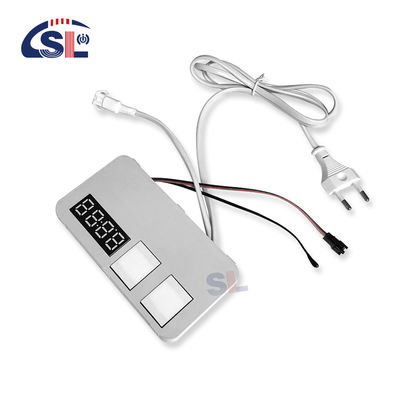 Interruptor táctil inteligente de doble botón con voltaje de salida de tiempo y temperatura DC12V