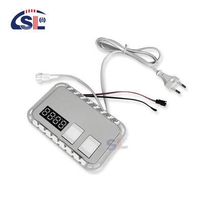 Interruptor táctil inteligente de doble botón con voltaje de salida de tiempo y temperatura DC12V