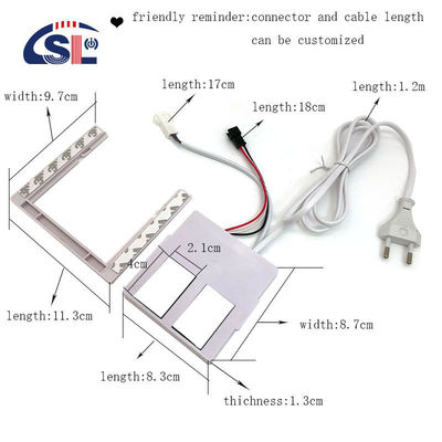 Nivel de atenuación Sí DC 12V 2A 24W Conmutador de sensor táctil de doble botón para espejo LED inteligente