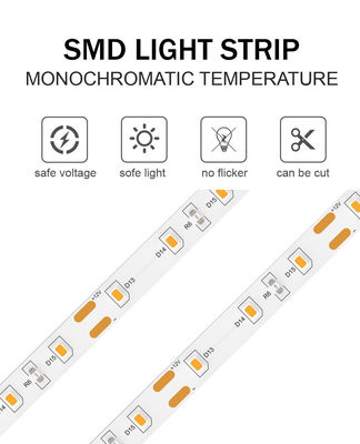 Fácil de instalar 24V SMD2835 180D 8mm LED Light Strips para el baño espejos de vanidad