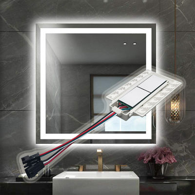 Función de atenuador de encendido/apagado de LED inteligente para el espejo de baño 12v 12W-60W Divide dos botones