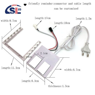 Gran sensor táctil de dos botones con soporte fácil de instalar DC12V personalizado