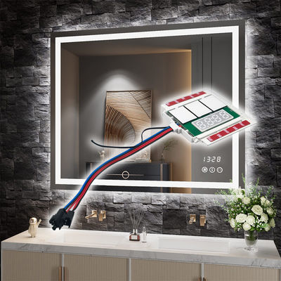 Conveniente DC12V SL Multi-función Divide tres botones de visualización de tiempo sensor táctil interruptor