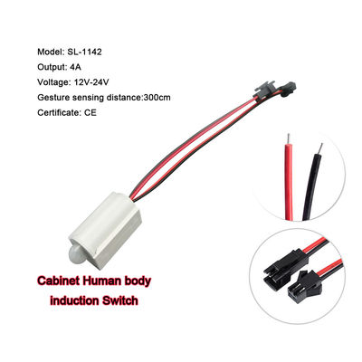 Fácil de instalar Pequeño sensor de inducción del cuerpo humano de infrarrojos del gabinete de cocina 90-250V