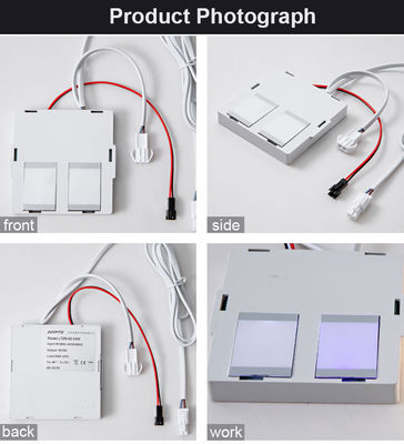 12W integrado de dos botones grandes tres colores sensor táctil conmutador para los espejos de baño