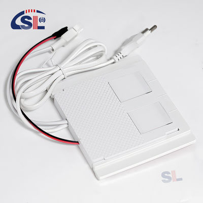 Interruptor de sensor táctil de color único de dos botones grandes integrados de 24 W para espejos de baño