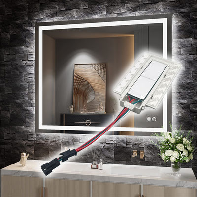 SL 12v Split Dos botones Tres colores LED Smart Defogger Sensor de interruptor táctil 11.8cm*6.6cm*1.3cm