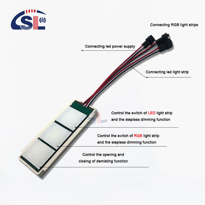 Voltado de trabajo AC110V/220V Interruptor inteligente de control de sensor táctil sin pasos de tres teclas