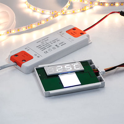 DC12V SL Split Single Button Single Color Touch Sensor Switch Radar Tiempo Pantalla de visualización de temperatura con soporte Espejos inteligentes 12W 24W Tensión