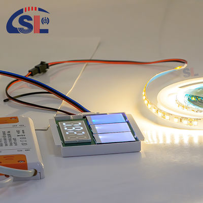 Interruptor de sensor táctil de encendido/apagado de oscurecimiento de un solo/tres colores para iluminación LED de espejos de baño
