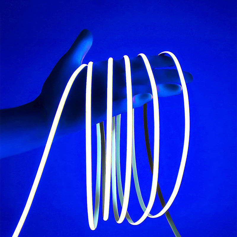 100lm/w DC 12V24V 8mm 320leds Azul Flexible COB Led Strip Light para el gabinete Dormitorio Iluminación de cocina Decoración