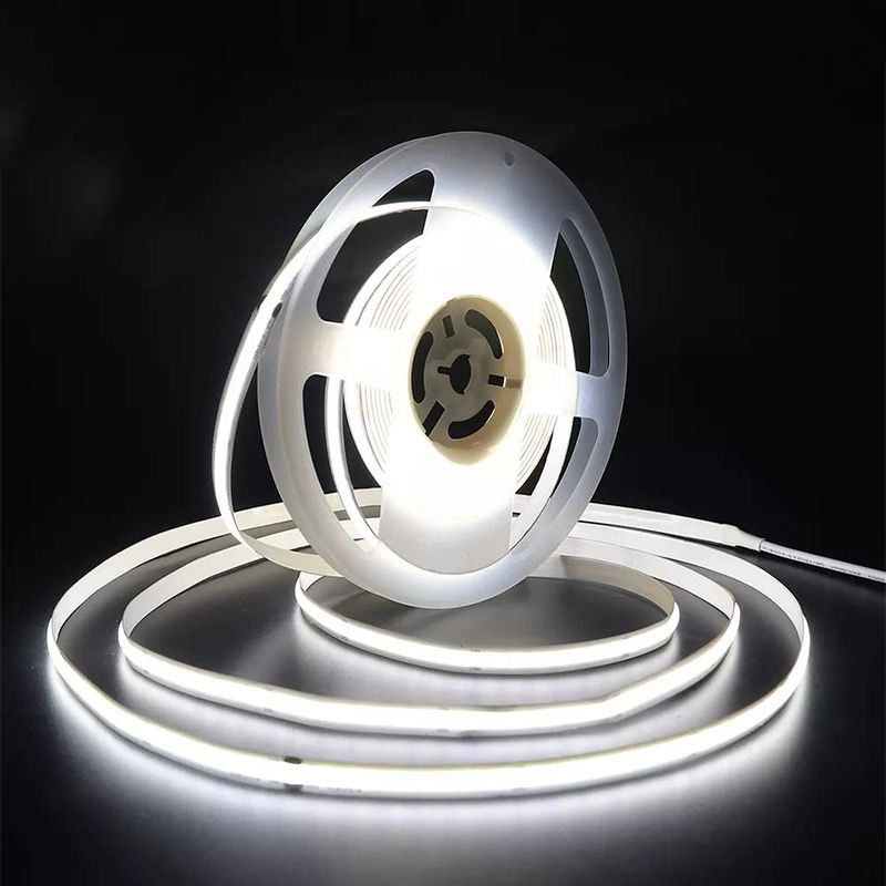 480Leds 6500K Luz de banda LED de color blanco flexible COB para decoración de interiores en voltaje 12V/24V