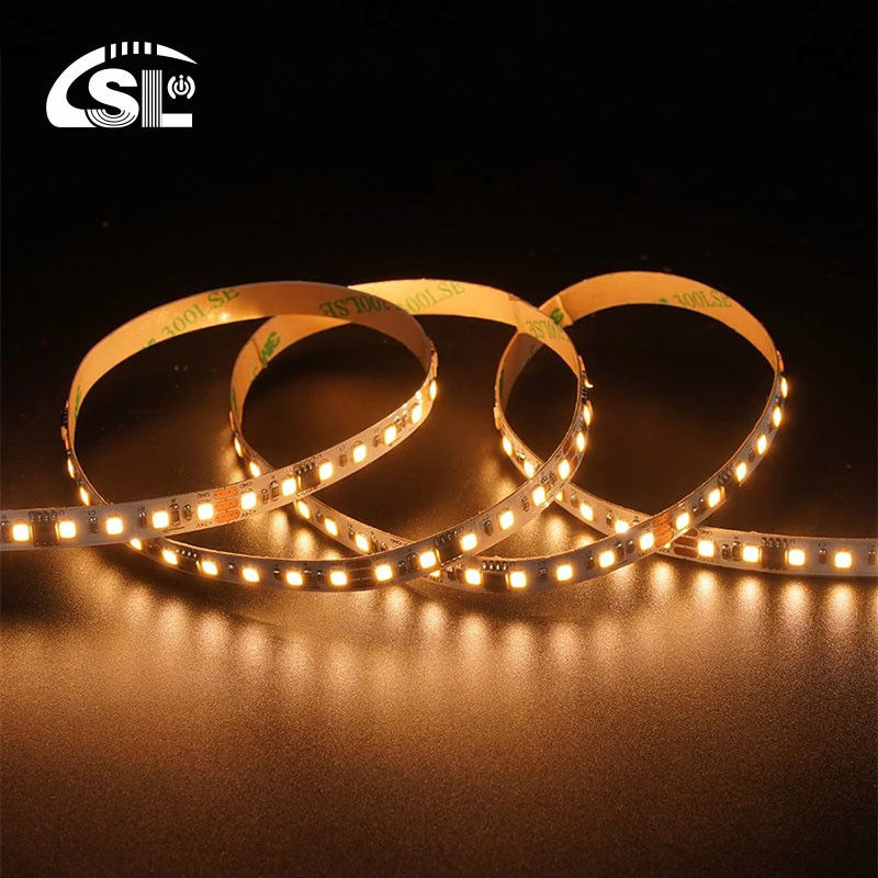 120LEDs 8mm 3000K Electroplata blanca cálida SMD2835 Luz de banda LED para voltaje de entrada de 24V DC