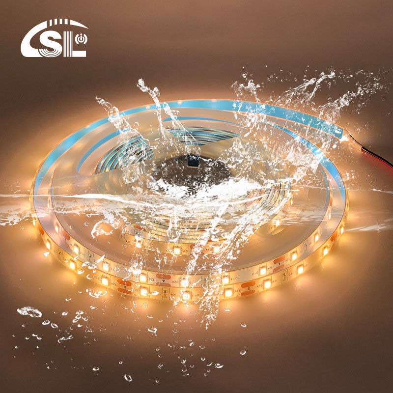 5V 8mm 320LEDs 3000K 4000K IP65 1cm Un corte de electroplata impermeable flexible COB luz de banda LED