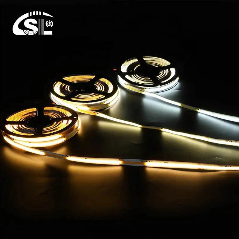 Peso del producto ((kg) 0,06 Luz de banda LED 12v24v 8mm 608leds 3000K-6500K COB SMD2835