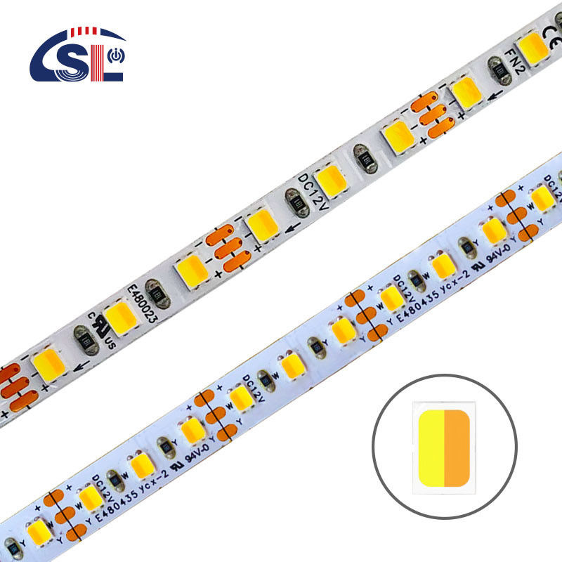 SMD2835 120LED 5mm 8mm CCT LED tiras para decoración de gabinetes luz lineal -20 60C
