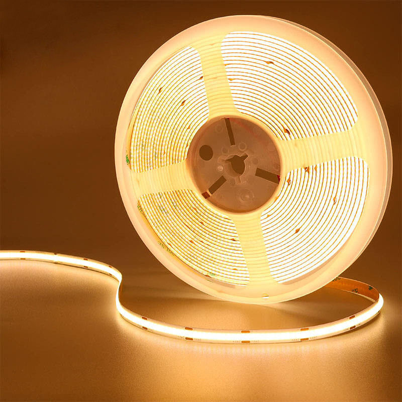 4000K COB Flexible LED Strip 480Leds 8mm10mm de ancho para el gabinete de la habitación de la cocina de la iluminación