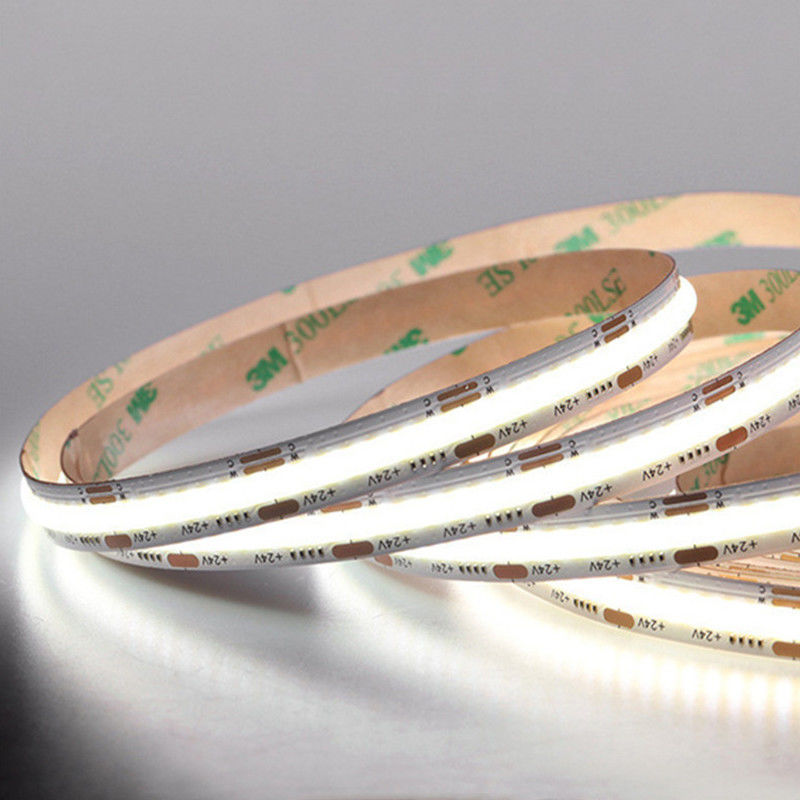 8mm10mm 320Leds Blanco natural cálido flexible COB luz de banda LED para la decoración del hotel