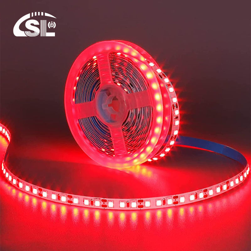 Largo 12V 8mm 120leds Red Die-Cutting Board SMD2835 Luz de banda LED para iluminación comercial