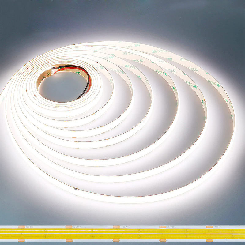 Alta densidad 8mm10mm 320leds 6500K Blanco COB Led Strip Light para decoración de interiores