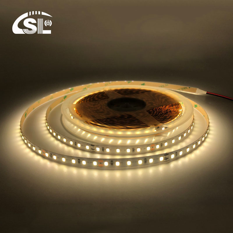 SMD 2835 Alta luminosidad 12V24V 120leds 8mm 4000K Blanco frío Flexible luz de banda LED