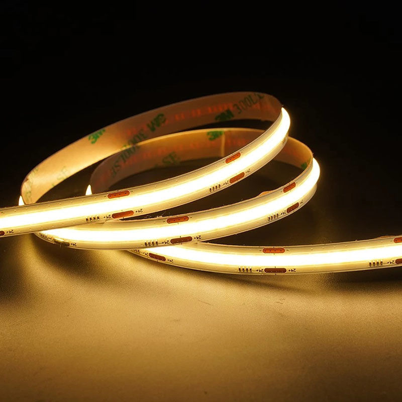 Ra 70/80/90 CCT COB Led Strip Light 8mm10mm 608leds 3000K-6500K para el gabinete de retroiluminación de televisión
