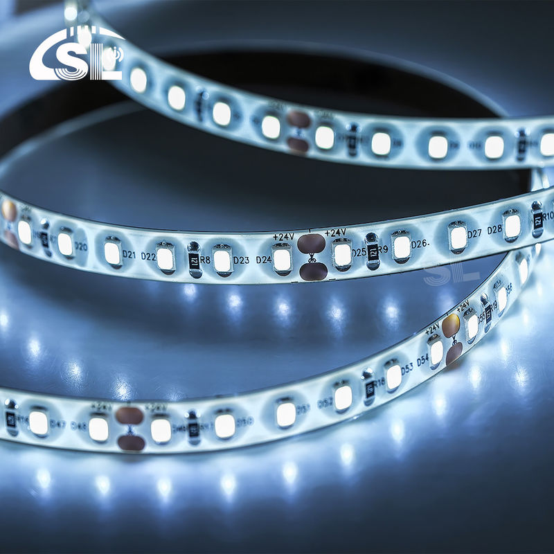3- impermeable pegamento de PU completo colorido 120LEDS IP65 SMD2835 LED tira 12/24V 8mm PCB