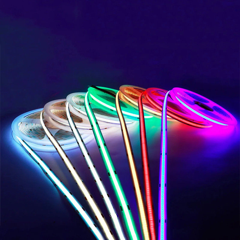 Flexible COB Led Strip Light 8mm10mm 12V24V 320Leds Rojo Dorado Amarillo Hielo Azul Azul Verde Púrpura para el dormitorio